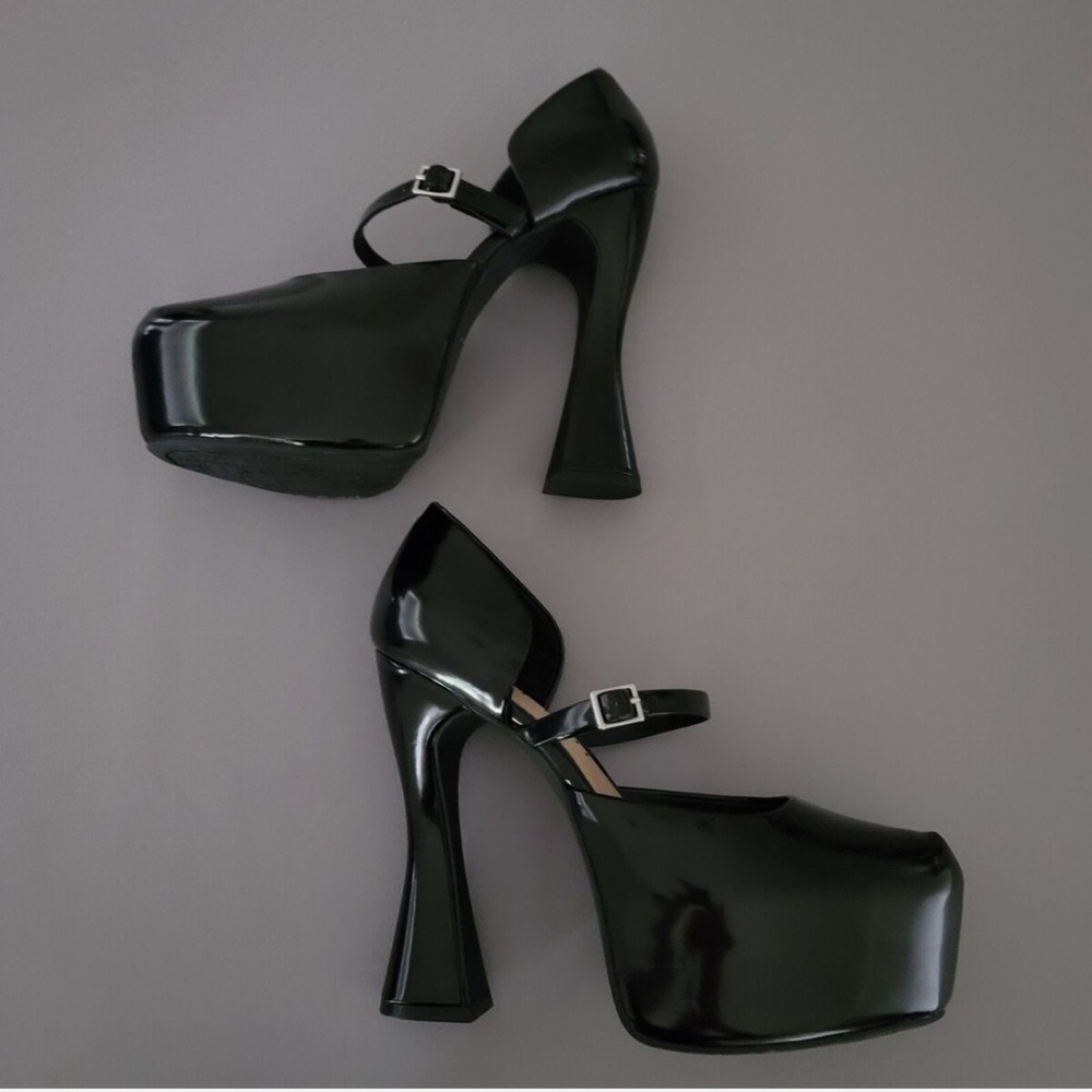 Gianni Bini Quincy Mary Jane Black Platform Pumps - Picture 6 of 9